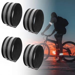Vélo Pantalons Protection Des Clips Pack De 4 Avec Bandes Réfléchissantes Pour Le Vélo, Le Jogging, Les Activités De Plein Air, Randonnée Pédestre - Neuf