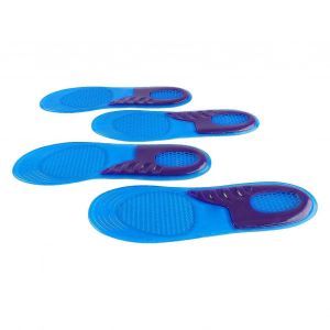 2 Paires De Semelles En Silicone Doux Absorption Des Chocs Ventiler En Forme De U Tasse De Talon De La Conception Des Semelles De Sport Pour Femmes Hommes M - Neuf
