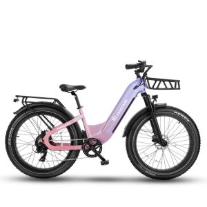 V&eacute;lo &Eacute;lectrique Freedare Eden, Step-Thru, 48 V, 20 Ah, Rose Pour Femme - Neuf