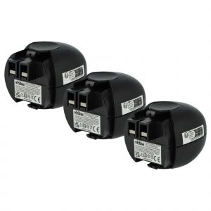 vhbw 3x Batterie compatible avec W&uuml;rth Master 0700851 outil &eacute;lectrique (2100 mAh, NiMH, 4,8 V) - Neuf