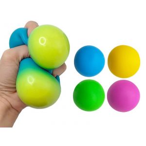 Balles anti-stress &agrave; changement de couleur - Lot de 2, couleurs al&eacute;atoires - Neuf