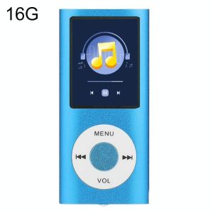 Lecteur MP4 &Eacute;cran 1.8 Pouces 16GB Avec &Eacute;couteurs Et C&acirc;ble Noir Bleu YONIS - Neuf