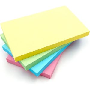 Evergreen Goods Ltd Lot De 4 Notes Autocollantes|Couleurs Pastel Ou Vives-Choisissez Parmi Les Formes : Carr&eacute;,Rectangle,C?Ur,Bulle|Lot De 4 Blocs (100 Feuilles Chacun-400 Feuilles Au Total, - Neuf