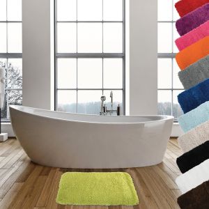 KAL-Tapis De Bain Microfibre 50X70Cm Vert Anis - Neuf