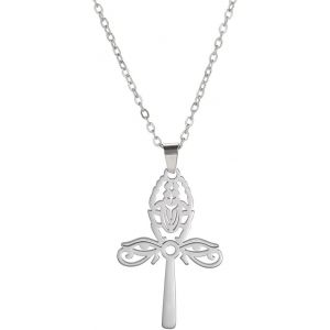 Kal-Collier Pendentif Scarabée Oeil D'horus Amulette Porte-Bonheur Clé De Vie Croix Ankh Bijoux Égyptiens De Protection Bijoux Religieux Femme - Neuf