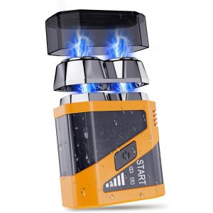 Mini Electric Shaver for Men: IPX7 Waterproof Wet & Dry Washable Electric Shaver ¿ Mini Portable Electric Shaver ¿ USB-C Rechargeable and Wireless Shaver for Men, Women, Travel - Neuf