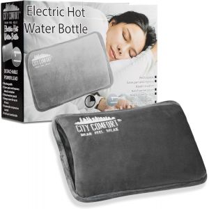 Jgd-Bouillotte &Eacute;lectrique Rechargeable Coussin Chauffant 6h C&acirc;ble D&eacute;tachable Chauffe Lit Et Chauffe Main Id&eacute;e Cadeau (Charbon) - Neuf