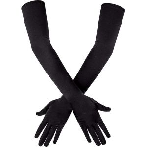 Gants En Satin De Long Coude, Gants D¿Opéra Extensibles Des Années 1920 Gants De Danse De Soirée, Faciles À Utiliser - Neuf