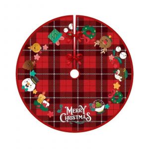 Jupe de sapin de No&euml;l imprim&eacute;e color&eacute;e pour d&eacute;coration festive - Neuf