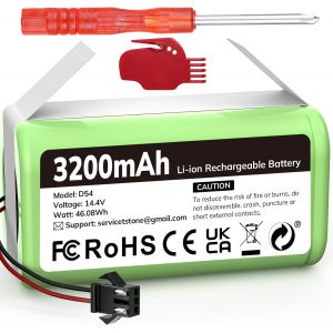 NouvelHorizonstore-14,4V Batterie Li-ION 2600mAh pour Bagotte BG600 BG700 Lefant M520 Muzili G9070 IKOHS NETBOT S14 S15 Eufy RoboVac 11 11S 30C 35C 12 15C Max DEEBOT 605 N79S Conga Excellence 990 950 - Neuf
