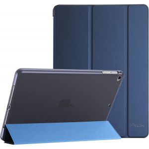 KALANKA-&Eacute;tui Antichoc pour iPad 9.7 Pouces 2017/2018 5&egrave;me /6&egrave;me G&eacute;n&eacute;ration, iPad Air 1/2, &Eacute;tui de Protection Cover Case, Support Fonction et Sommeil, R&eacute;veil Automatique -Marine - Neuf