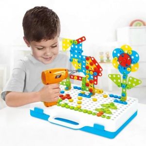 Mosaique Enfant Puzzle 3D Construction Enfant Jeu Montessori Kit Mosaique 251 Pcs pour Enfant Fille Garcon 3 4 5 Ans Jeu éducatif - Neuf