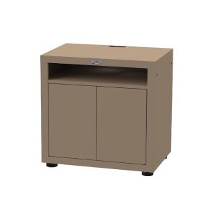 Meuble Cuisson Avec Tablette, 80 X 55 Cm Taupe - Neuf