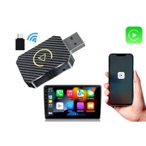 Adaptateur USB sans fil CarPlay et Android Auto pour v&eacute;hicules - Neuf