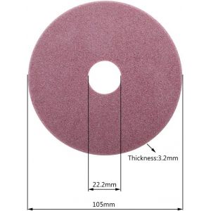 MEVRONISSHOP-Meuleuse de Diamant de Taille-cha&icirc;ne &eacute;lectrique pour tron&ccedil;onneuse 98/105 / 145mm d'&eacute;paisseur Coupe 3.2/4.5mm de Bord et cha&icirc;ne de Polissage Dents de scie - 105X22.2X3.2mm - Neuf