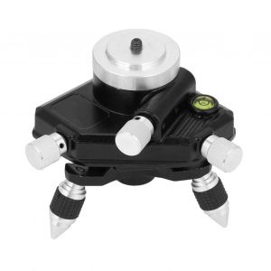 Support de trepied rotatif standard reglable a 360 degres pour niveau a bulle laser (filetage 1/4") - Neuf