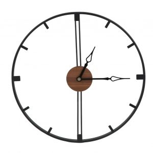 Horloge murale electrostatique avec peinture en aerosol noire, ronde, design simple, silencieuse, pour decoration d'interieur, cadeaux - Neuf