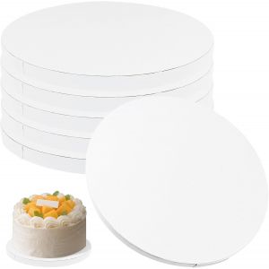 6 Pi&egrave;ces Support Gateau Rond 20 Cm Et 1,2 Cm De Hauteur,Plateau Gateau 20 Cm S,Pour Le Transport De G&acirc;teaux - Neuf