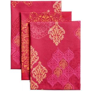 Lot De 3 Torchons De Cuisine 100 % Coton &Agrave; S&eacute;chage Rapide Pour Cadeaux, Salle &Agrave; Manger, Maison, Mariage, Banquet, Buffet, Versailles Thanksgiving/No&euml;l - Neuf