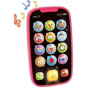 TDRFL-T&eacute;l&eacute;phone Enfant Jouet Bebe 1 An Fille Cadeau Bebe 1 An,Telephone Portable Jeux Bebe Jouet Musical Fille 1 An Pour Enfant,T&eacute;l&eacute;phone B&eacute;b&eacute; Jouets Musicaux Jeux Educatif Cadeau Fille 1 An - Neuf