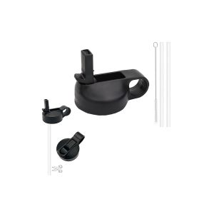 Ensemble De Couvercle &Agrave; Paille &Agrave; Large Ouverture Hydroflask Avec Pailles Et Goupillon Pour Bouteilles D'eau De Sport - Neuf