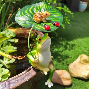 Mevronisshop-Grenouille Decoration Jardin, Figurine Grenouille, D&eacute;coration Jardin Exterieur, Decoration Jardin, Statue De Jardin, Adapt&eacute; Aux Petites Statues De Grenouille Dans Les Jardin, Fontaine, &Eacute; - Neuf