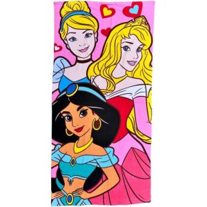 Eryi-Serviette De Plage Princesses Disney 140 X 70 Cm Serviette En Microfibre Pour Enfants Piscine Plage - Neuf