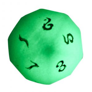 D4 D6 D10 D12 D20 Num&eacute;ro Pierre Lumineuse Naturelle D&eacute;s Poly&eacute;driques F&ecirc;te Jeu Familial Gravure Jouet &Eacute;ducatif Accessoire-D10 - Neuf