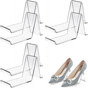 Kalanka-6 Pcs Présentoir Sandales Transparent Support Chaussure Organique Acrylique Supports Sandales Transparentes Sandales Chaussures Présentation Vitrine Élastique Chaussures (B) - Neuf