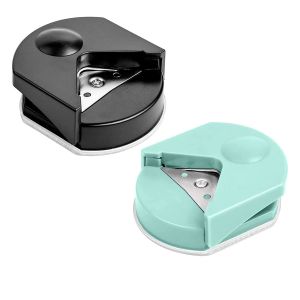 Chenquansarl-Lot De 2 Coins En Papier R4 4 Mm Arrondi, Pour Projets De Bricolage, Photo, Cardstock, Scrapbooking, (Vert Et Noir) - Neuf