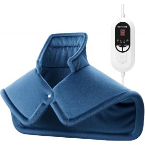 JGD-Coussin Chauffant &Eacute;lectrique pour Cou et &Eacute;paules avec Chauffage Rapide, 6 Temp&eacute;ratures et Arr&ecirc;t Automatique, Coussin Chauffant Lavable en Machine (58 x 42 cm) - Neuf