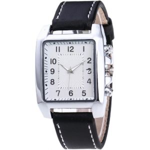 Eryi-Montre À Quartz Pour Homme Avec Bracelet En Cuir Marron Et Noir Avec Date Du Jour De La Semaine Et Élégante - Neuf