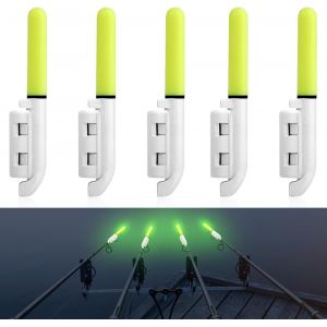Lot De 5 Cloches D'alarme Pour La Pêche - Avec Led - Étanche - Avec Boucle - Pour La Pêche En Mer - Neuf