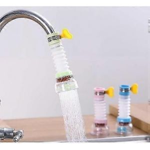 360Rotation du robinet Buse Filtre &agrave; eau 3PCS Filtre Pulv&eacute;risateur Robinet Dispositif d'&eacute;conomie d'eau Robinet de douche sous pression Accessoires Vert Rose Bleu 4.5 * 8cm - Neuf