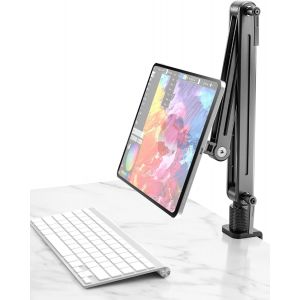 SUBZONAL-Support tablette 360&deg; Rotatif pour Bureau & Lit (4.7"" 12.9"" 15.6"" 16"" 17.3"" et 18.5"", VESA 75mm) &iquest; Support iPad Stable en Aluminium Magn&eacute;tique, Porte tablette pour iPad, T&eacute;l&eacute;phone & MacBook - Neuf