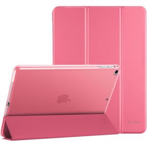 Étui Antichoc Pour Ipad 9.7 Pouces 2017/2018 5ème /6ème Génération,Ipad Air 1/2,Étui De Protection Cover Case,Support Fonction Et Sommeil,Réveil Automatique-Rose Pastèque - Neuf