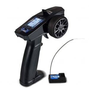 Turbo Racing 2.4g 4ch Syst&egrave;me &Agrave; Distance Affichage Lcd &Eacute;metteur Radio T&eacute;l&eacute;commande Avec R&eacute;cepteur Pour Rc Voiture Auto Bateau - Neuf