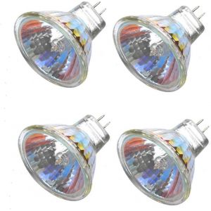 Sjzg-Lot De 4 Ampoules Halog&egrave;nes Mr11 - 12 V - 10 W - Culot Gu4 - &Agrave; Intensit&eacute; Variable - Couvercle En Verre - Diam&egrave;tre : 35 Mm - Blanc Chaud - 2700 K - Neuf