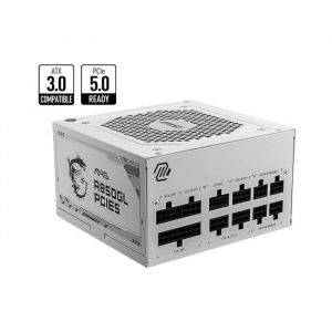 MSI MAG A850GL PCIE5 - Alimentation ATX 850W Full Modulaire - 80 PLUS Gold - Blanc - Neuf