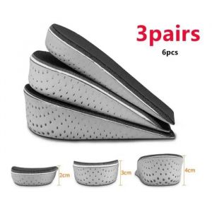 Talonnette,Invisible Hauteur Augmentation Demi Semelles,Respirable Ascenseur Eva Semelle,Unisexe Protège Talon Sport,Pour Pieds,6pcs - Neuf