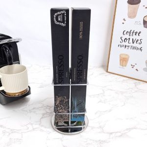 (11,5 X 11,5 X 16,5 Cm) De 40 Capsules Nespresso, Nespresso Capsule De Café Titulaire Métal Rotation De Stockage Durée De Stockage Unique - Neuf