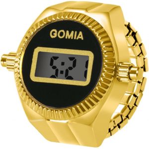 Bague Montre Extensible Num&eacute;rique,Montre Bague Femme Homme Doigt Ajustable,Bague Montre Etanche 1atm Fantaisie,Cadran Rond,Cadeau Pour Femme Et Homme.[J500] - Neuf