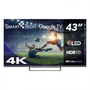 Smart Tech 43QG02V - 43" - TV QLED 4K UHD 109 cmGoogle TV- 4xHDMI - 2xUSB - Dolby Vision - Dolby Atmos - Neuf