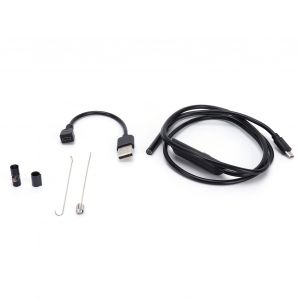 HJLIAN Camera d'inspection USB HD 5,5 mm avec eclairage a 6 LED a gradation continue pour machines de pipelines industriels - Neuf