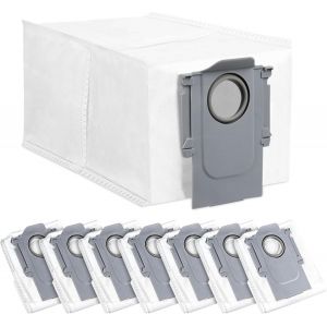 Lot de 8 sacs à poussière pour robot Q Revo,grande capacité de 2,7 l,pièces de rechange uniques - Neuf