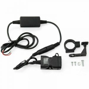Chargeur De T&eacute;l&eacute;phone Usb Pour Moto (9-90 V) Avec Double Sortie Usb Et Interrupteur &Agrave; Fusible &Eacute;tanche Pour Motos, Camions Et Bateaux - Neuf