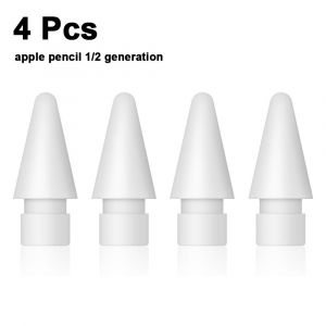 Lot de 4 pointes de stylet pour stylet de rechange Apple Pencil pointe fine compatible avec iPad Air Mini Pro Apple Pencil 1&egrave;re et 2&egrave;me g&eacute;n&eacute;ration - Neuf