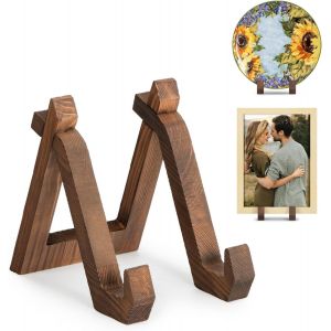 Support Assiette Decorative en Bois, Porte Assiette de Table, Presentoir Cadre Photo, Petit Chevale - 6 Pouces (1 Pièces) - Neuf