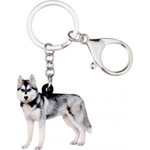 Kal-Acrylique Cute Porte Clef Bouledogue Français Chien Mignon Bijoux Porte Clé Beagle Idee Yorkshire Cadeau Femmes Filles Décoration - Neuf