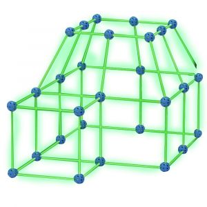Ensemble de 87 ou 121 pi&egrave;ces pour construire une cabane pour enfants, id&eacute;al pour le jeu cr&eacute;atif et l'apprentissage des sciences, technologies, ing&eacute;nierie et math&eacute;matiques (STEM). - Neuf